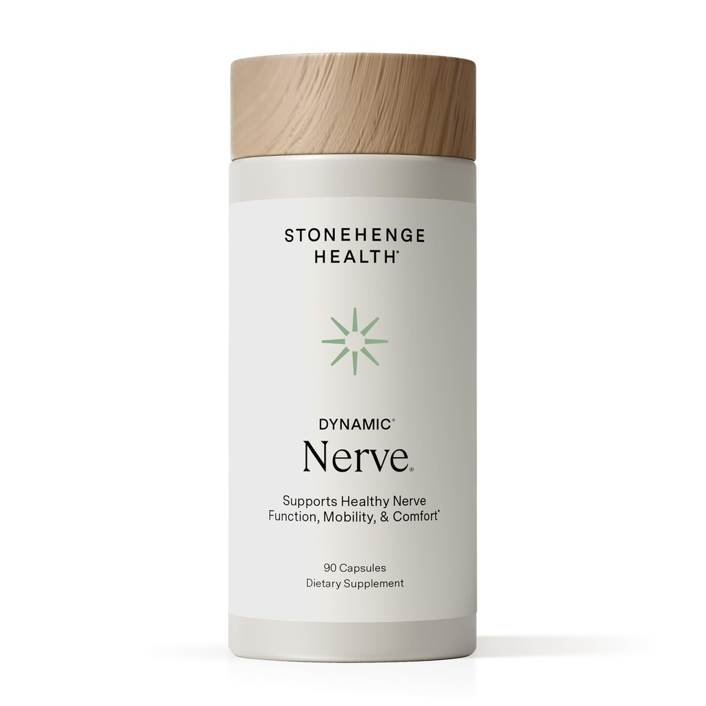 Stonehenge zdraví Dynamický Nerve dodatek - Podporuje nervové funkce v prstech, prsty, ruce a nohy s Alpha Lipoic Acid ALA, Benfotiamin, Pea, Robust B Complex, Boswellia
