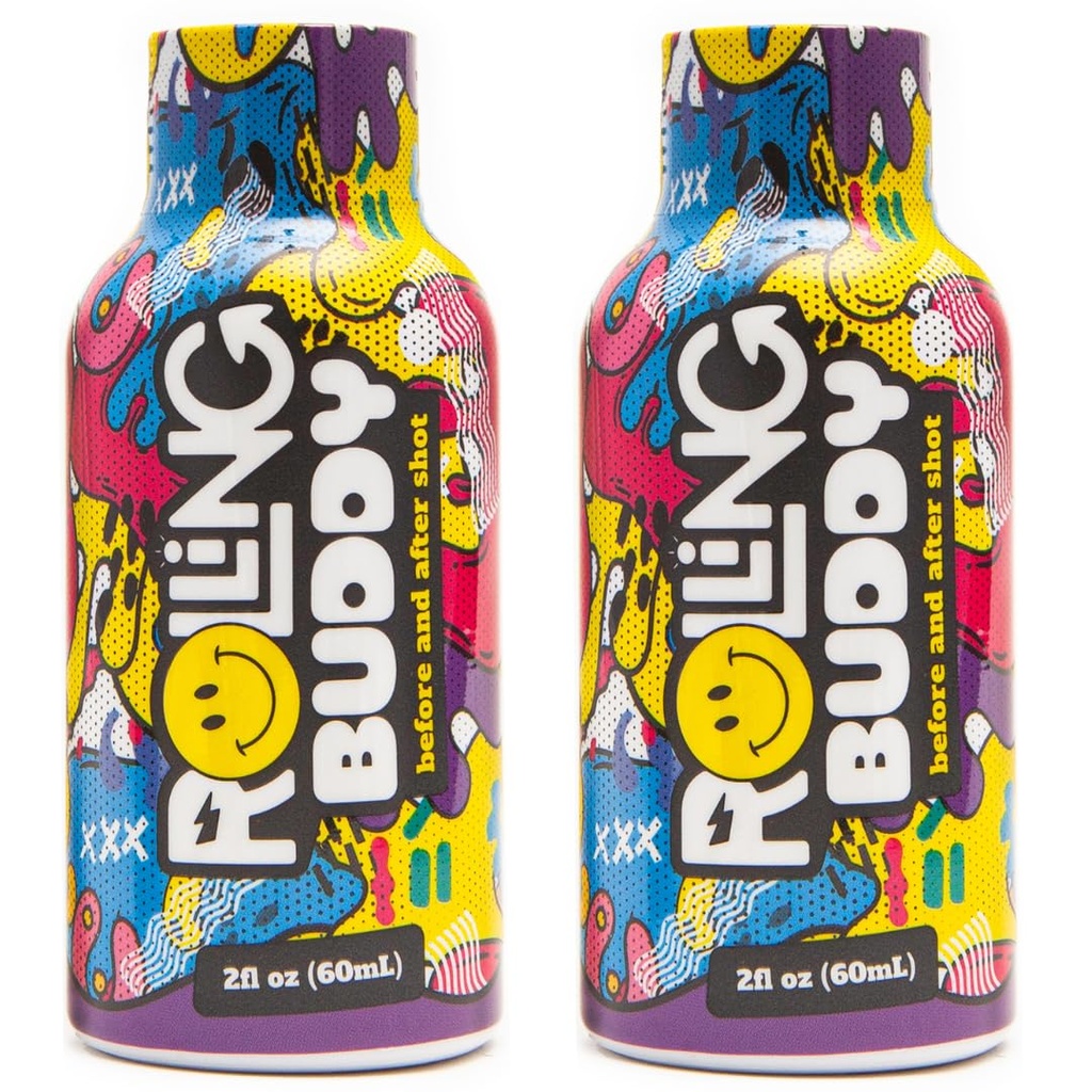 Pre a Post Rave Recovery Shot - Rave Safely, No 5HTP, Jaw Clutch Relief, Essential Vitamíny pro ochranu mozku a těla před a po Rave Antioxidant Shot 2-Pack (1)