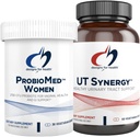 Designy pro zdraví Vaginální Probiotická a UT Support Bundle - ProbioMed Ženy Probiotická (30 Kapsle) pro Gut Zdraví & Vaginální pH, UT Synergie (60 Kapsle) Podpora močení s Hibiscus & D-Mannose
