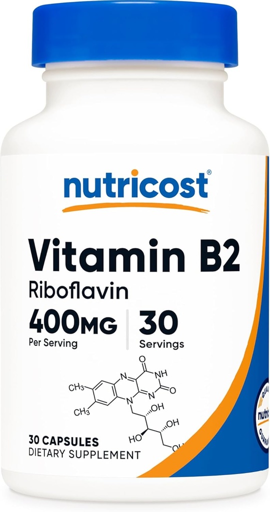 Nutricost Vitamin B2 Riboflavin Kapsle