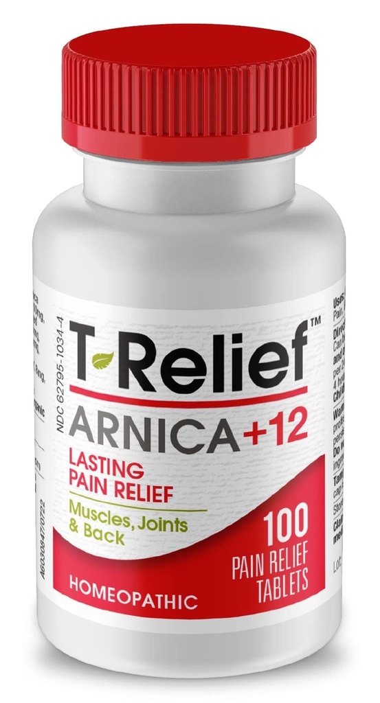 T- Relief Arnica + 12 Natural Actives - All Body Fast- acting Formule pro ženy a muže - 100 Tablet