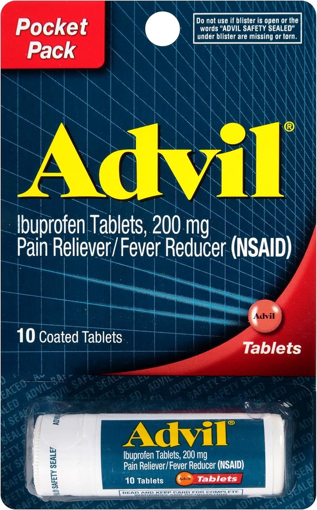 Advil injekční lahvička 10 tablet (balení po 3)