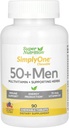 SuperNutrition Multi- Vitamin pro muže 50 +, high- potency, One / Day žvýkací tablety, 90 Day Supply Wild Berry 90 Počet (Balení po 1)