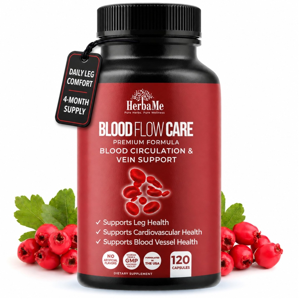 Krevní oběh Dodatek, 120 Kapsle, Podporuje Leg Vein, Srdce, Plavidla a kardiovaskulární zdraví s Niacin, L- Arginin, Ginger, Cayenne Pepper, Hawthorn, Diosmin, krevní tok pilulky