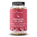 Glow Prenatal Vitaminy pro ženy - 20- in-1 Vitální výživné látky pro zdravé těhotenství a vývoj plodu - kyselina listová & Vegan DHA pro růst dítěte & Pohodlné těhotenství - 60 Nournishing Kapsle