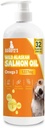 Aljašský lososový olej pro psy a kočky - Omega 3 EPA DHA Fish Oil pro zdravou pleť & Coat, Joint & Bone Support, Alergie Relief, & Zánět obrany - 32oz All- Natural Liquid Supplement