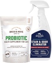 Rocco & Roxie Cat Probiotické doplňky a skvrna a zápach Eliminator Bundle