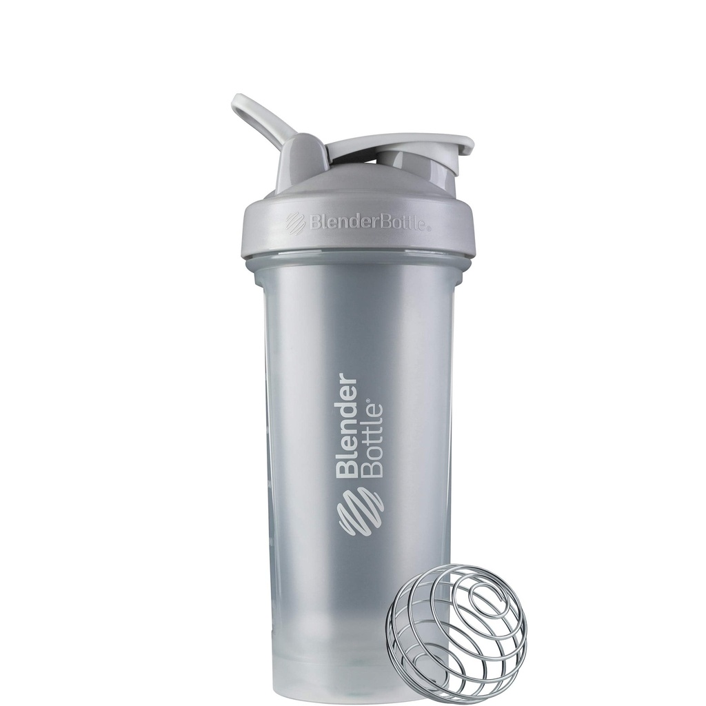 BlenderBottle Classic V2 Shaker Bottle Perfect for Protein Shakes and Pre Workout, 28- Ounce, Pebble Grey