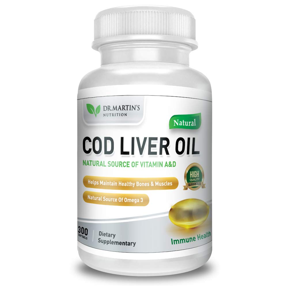 COD Játra olej 124; 300 Softgels 124; Přírodní zdroj Omega 3 mastné kyseliny CLAS124; Triple Strength CLAS124; Nejlepší imunitní zdraví, Zdravé kosti & Svalové dietní dodatek CLAS124;