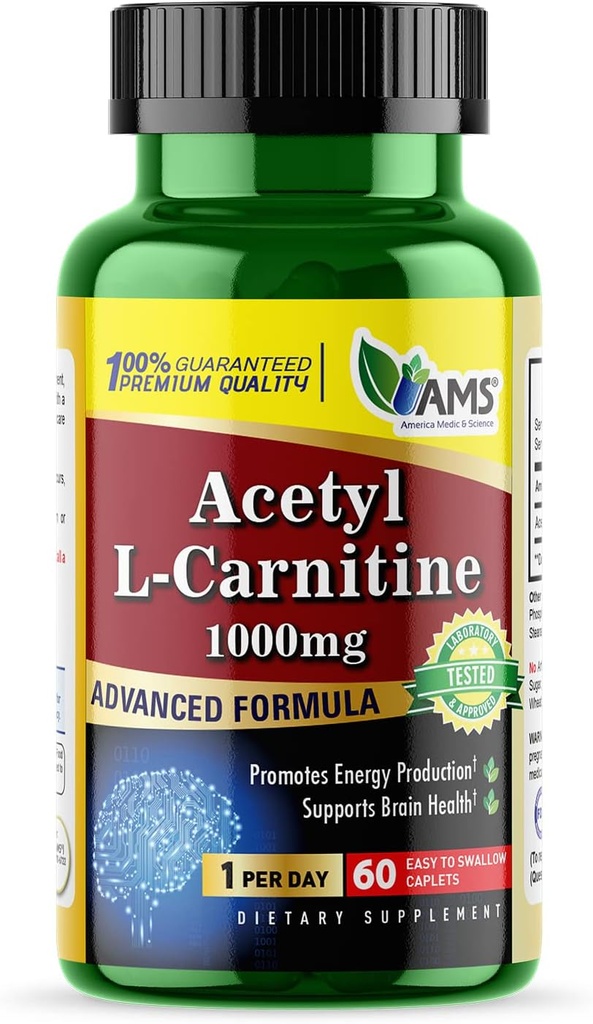 America Medic & Science Acetyl L- Carnitin 1000mg (60 tablet)