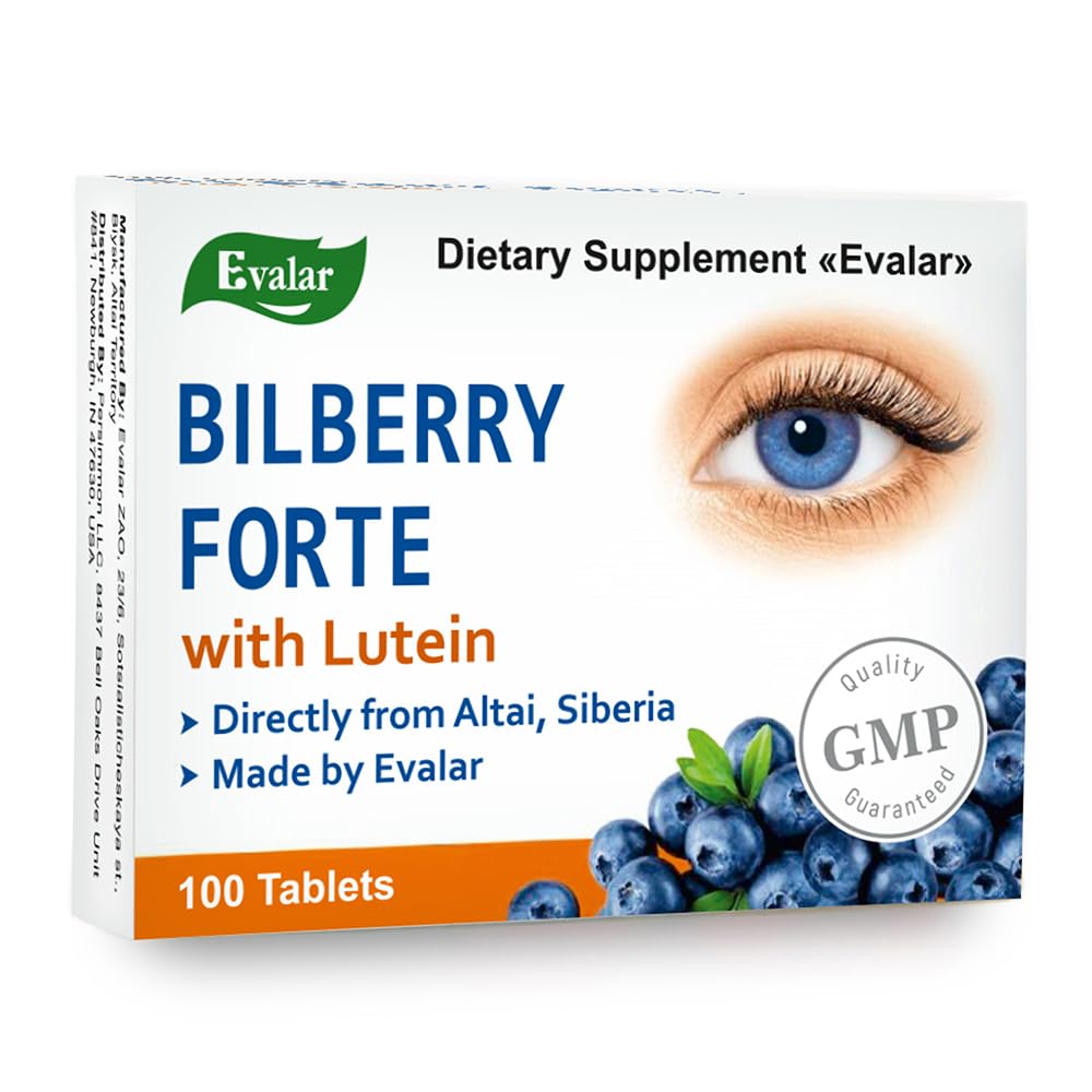 Blueberry Forte od Evalar Vitamins Lutein Zinek Minerály 100 Tabs