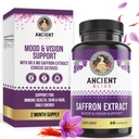 Starověké Bliss Saffron Extract Kapsle Mood & Eye Support Supplement, Saffron Extract Appetite Conpressant Weight Management pro ženy a muže (60 Kapsle)