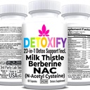 SHIZAM Mléko Thistle NAC dodatek N-Acetyl Cystein pro Glutathione CLAS124; Detox Cleanse dodatek CLAS124; Játra Formule zdraví w Berberine Artichode Extract Dandelion Root Beetroot Glynac Powder