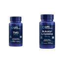 Life Extension TMG 500 mg - Trimethylglycin dodatek - Podporuje zdravé hladiny homocysteinu a N- acetyl- L- cystein (NAC), imunitní, respirační, jaterní zdraví, NAC 600 mg