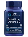 Life Extension Glutathione, Cysteine & C, 500 mg vitaminu C, Výkonný antioxidant dodatek k podpoře zdraví jater, gluten- Free, Non- GMO, 100 Kapsle