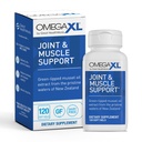OmegaXL Joint Support Supplementary - Natural Muscle Support, Green Lipped Mussel Oil, Soft Gel Pills, Drog- Free, 120 Počet