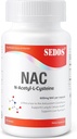 Doplňky, N- acetyl cystein (NAC) 600mg, 100 Veg Kapsle - Non- GMO, bez gluten
