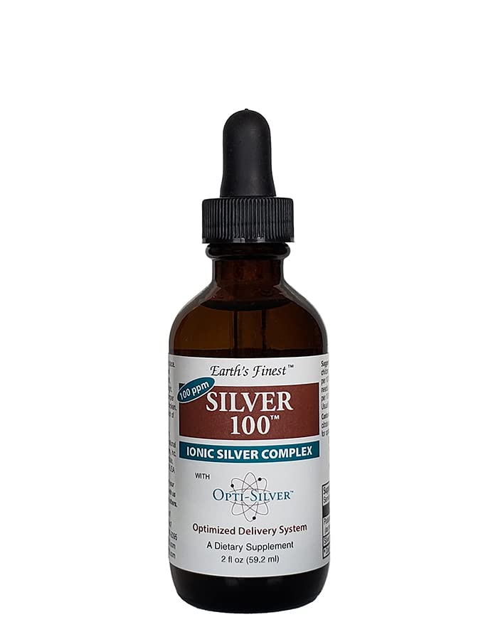 Silver 100 Ionic Silver Complex s Opti- Silver Optimized Delivery System pro imunitní podporu - 100 ppm, 2oz (59.2ml) - Dropper