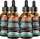 2000MG Lipozomální Glutathion Tekuté kapky, Ultra vysoká absorpce, Přírodní detoxifikace, imunitní systém & Kožní Supprot *, L- Glutathion, Vitamin C & Hyaluronic Acid, Kapsle Alternativní, 8.08 OZ