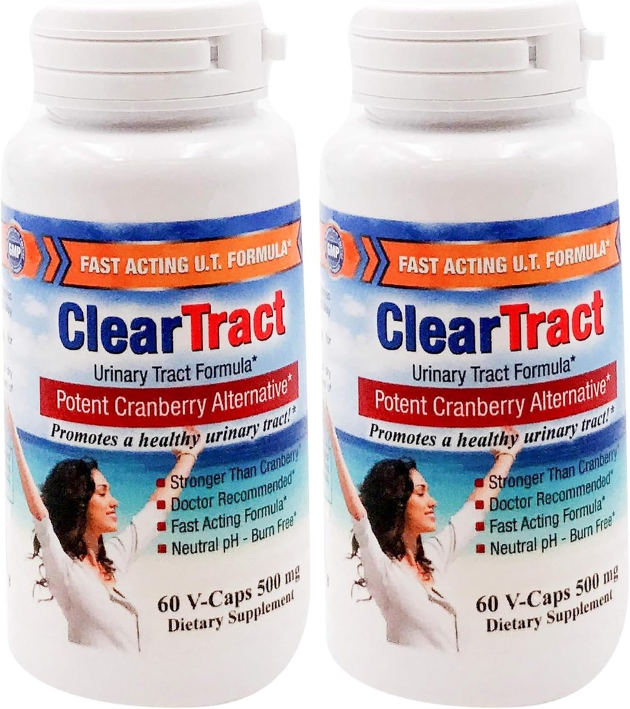 Cleartract D- Mannose Formule Kapsle, 500 Mg, 60 Počet (Balení po 2)