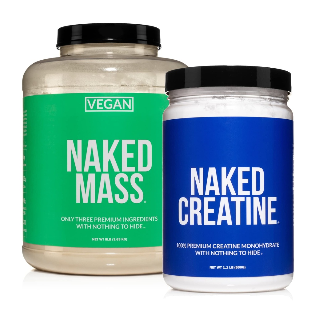 NAKED Soy- Free Protein Bundle: 8LB Vegan Mass Creatin