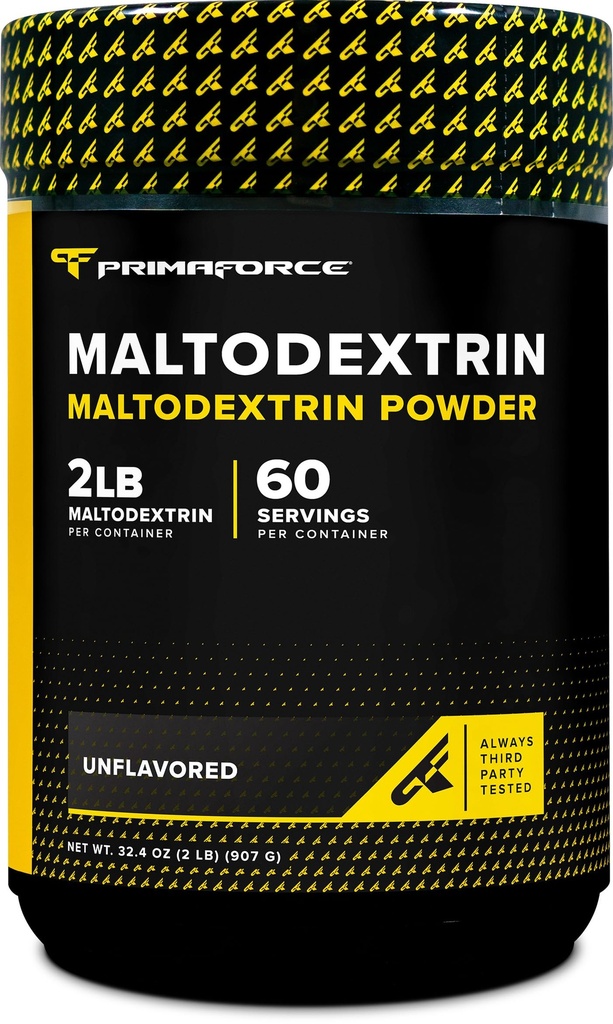 Primaforce Maltodextrin Powder (2 litry, bez příchutí) - Potravinový stupeň Maltodextrin Powder for Zesílená pracovní energie, zisk a vytrvalost