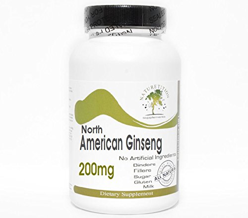 Severoamerická ženšen 200mg ~ 200 Kapsle - Žádné přísady ~ Naturetition doplňky