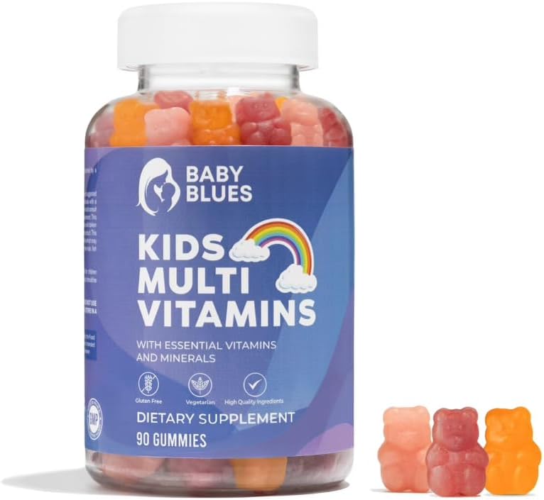 Baby Blues Complete Kids Multivitamin Gummies - Základní vitaminy pro dětské denní zdraví - Chutné dětské Multivitamin Gummy Medvědy
