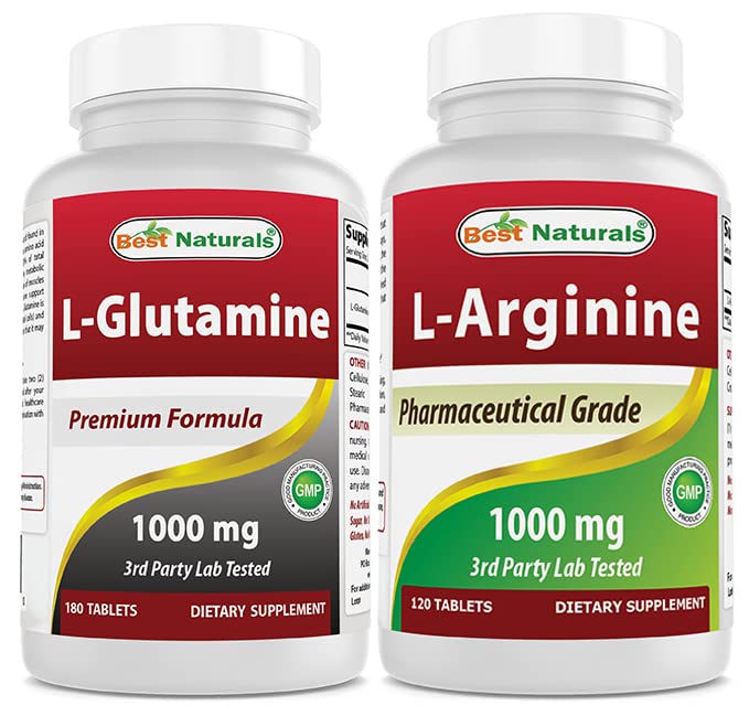 Nejlepší Naturals L- glutamin 1000mg & L- Arginine 1000 mg
