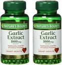 Nature 's Bounty Garlic Extract 1000 mg Softgels for Cardicular Support, 100 ea (Balení po 2)