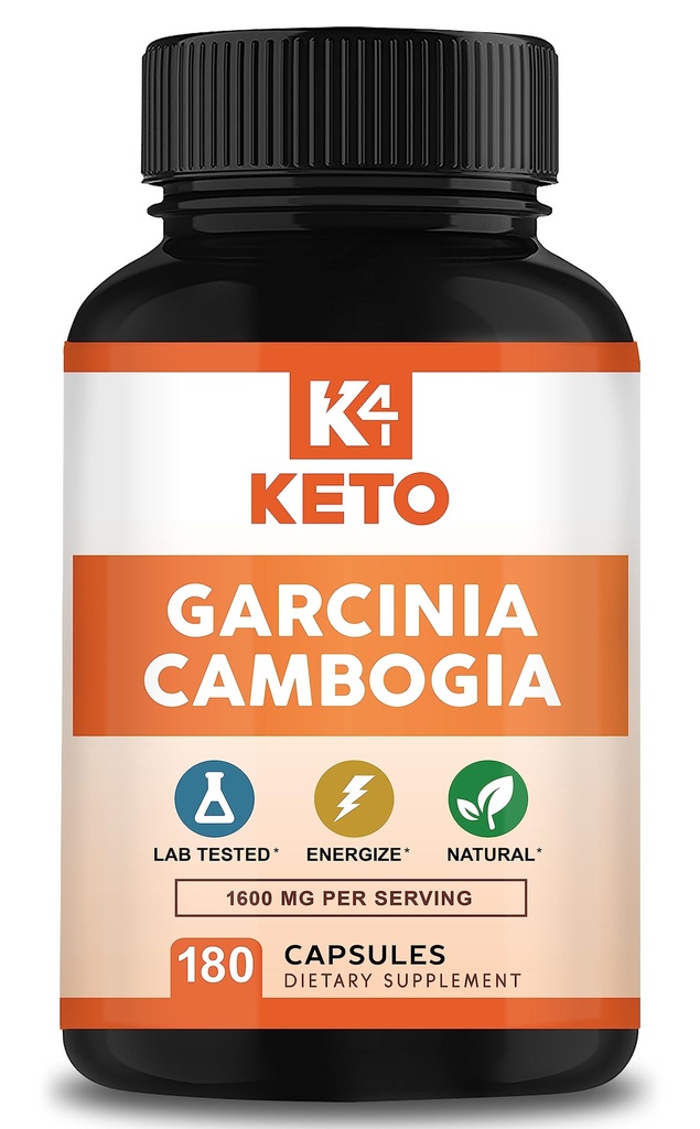 Garcinia Cambogia 1600 mg (180 kapslí) - Čisté přírodní extrakt dodatek pilulky - Standardizované Garcinia Cambogia Alternativa k kapky, žampiony, tekuté, čaj & prášek
