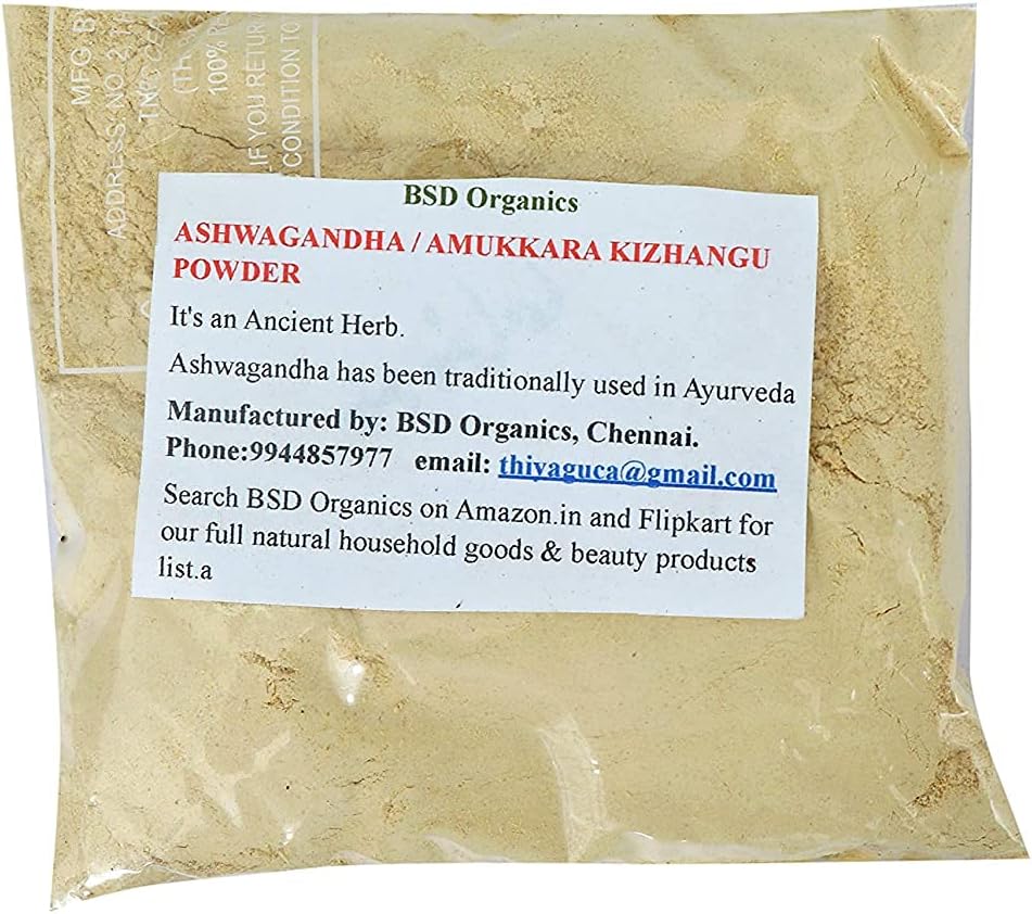 Ashwagandha / Amukkara Kizhangu Powder, 100 gramů / 3,5 unce