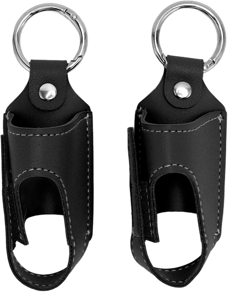 2ks Asthma Inhaler Holder Přenosný PU kůže Travel Handy Holder Secure Pohodlné skladování, Lehké nosicí pouzdro hodí nejvíce inhalátorů, Ochranné nosiče pro cestování