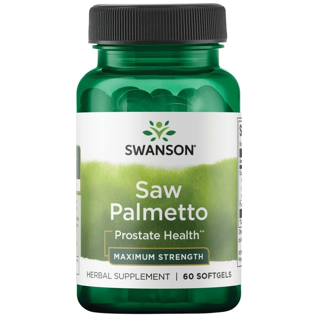 Swanson Saw Palmetto 320 miligramů 60 Sgels