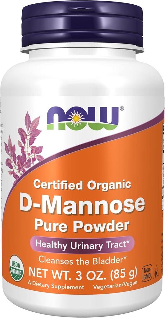 Nyní potraviny, D- Mannose čistý prášek, 3 oz (85 g)