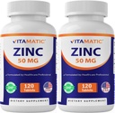 Vitamatic Zinek 50 mg jako zink Gluconate 120 Počet - dodatek k imunitě (celkem 240 tablet) - 2 balení