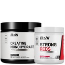 BARE VÝKONNOST VÝPOČET BPN Creatine Monohydrát & Silná červená Bundle