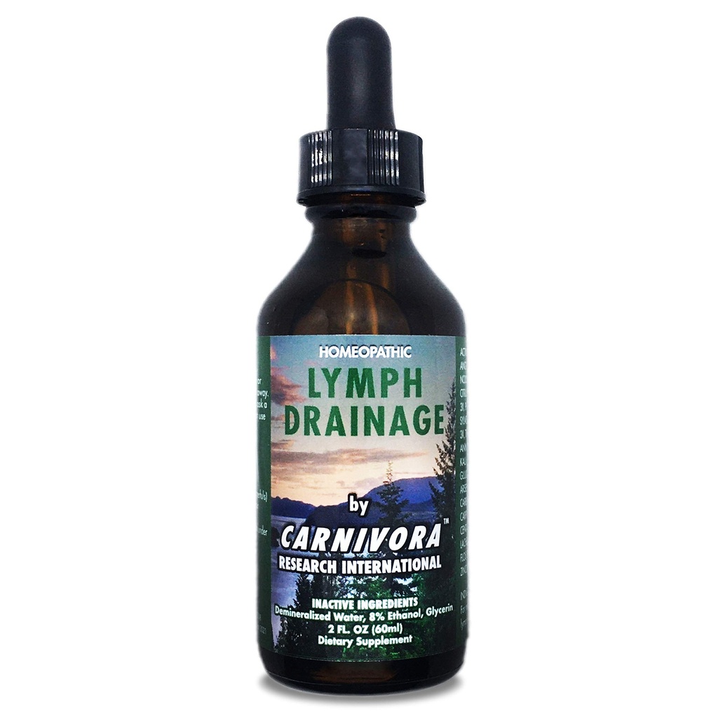 Karnivora - Lymfatické kapky - Stimuluje a čistí váš lymfatický systém - Spláchne buněčný odpad, zvyšuje energii, bojuje proti vyčerpání. 2 Fl Oz (balení po 1)