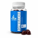 Ashwagandha Gummies Mixed Berry KSM-66, Lion 's Mane, Vitamin-D, Non-GMO, gluten- Free, Gelatin Free & Kosher (60 Počet (balení po 1))