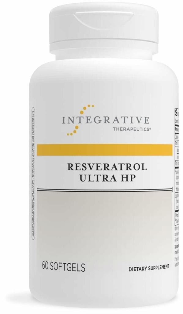 Integrační terapie Resveratrol Ultra HP - Heart Health Supplement for Daily Antioxidant Support * - Once-Daily, Non-Soy Softgel - Gluten- Free & Dairy- Free - 60 Softgels (60 Servings)