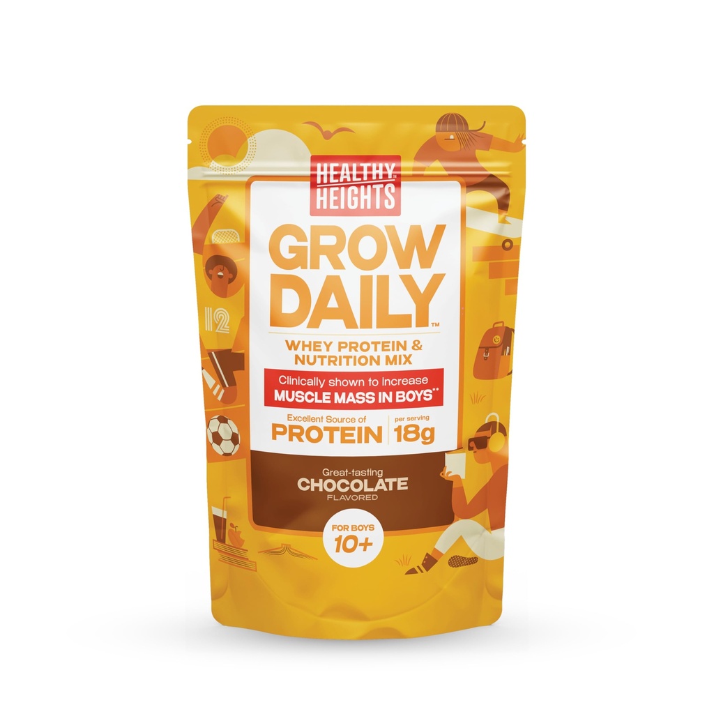 Zdravá výška růst denní děti protein nápoj mix (čokoláda) - High Protein Shake pro chlapce 10 +
