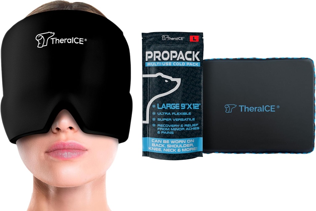 TeraICE Bolest hlavy a Migréna Relief Klobouk & TeraICE Propack Ice Pack