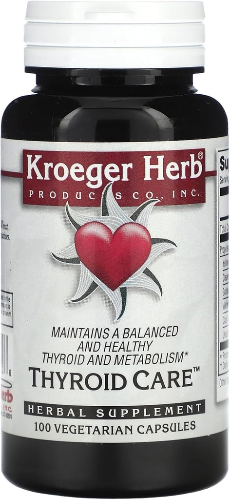 Kapsle pro péči o štítné žlázy Kroeger Herb, 100 Počet
