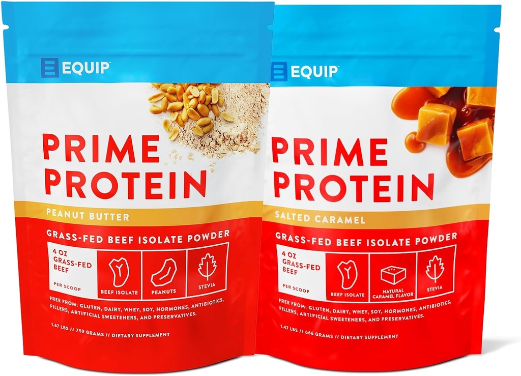 Equip Foods Prime Protein Powder Peanut Butter & Prime Protein Powder Slaný karamel