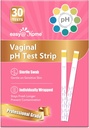 Easy @ Home Vaginal pH Test - 30 Strips CLAS124; BV Test Kit at Home for Women CLAS124; Yeast Infection Test + pH Balance for Women