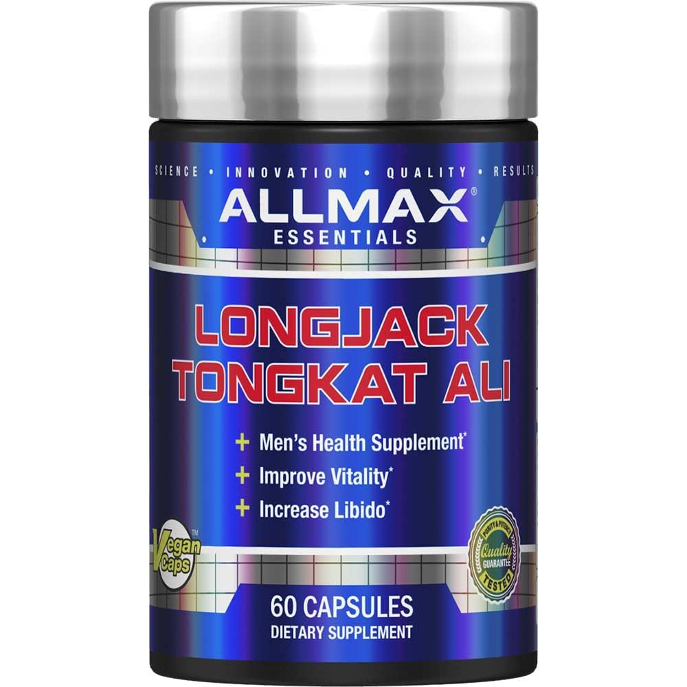 ALLMAX Essentials LongJack Tongkat Ali - 60 Kapsle - Zdravotní dodatek - Zlepšuje vitalitu - 60 Služeb