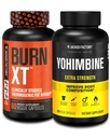 Jacked Factory spalovač tuků s Yohimbin - termogenní doplňky pro muže a ženy - Burn-XT termogenní spalovač tuků & Yohimbin Extra doplněk síly 2.5mg, 270 Kapsle