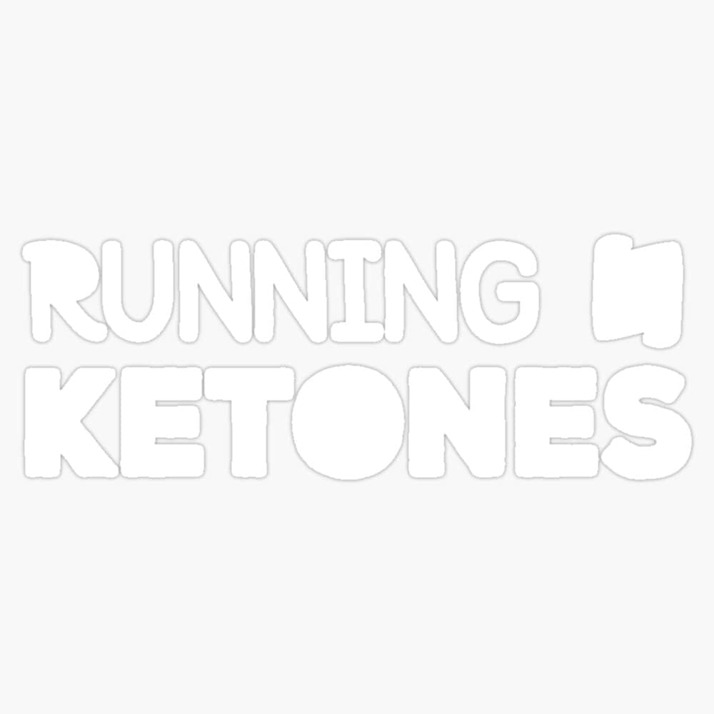 Magnet běží na Ketones Keto Diet Gym Cvičení Magnet Magnet Magnetický nálepka Velikost 5 "