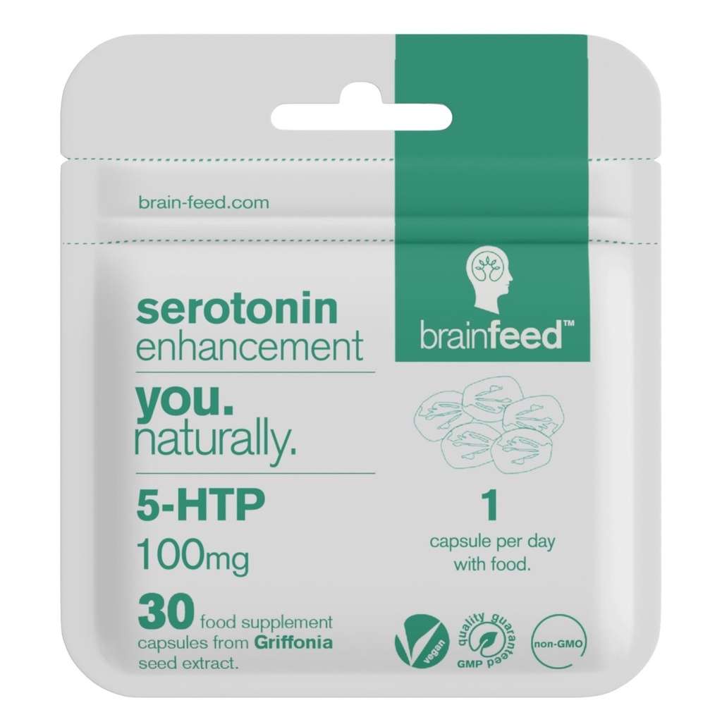 Serotoninové doplňky (30) 124; 1- a- Day Serotoninový mood Podpora 124; 5HTP 100mg na tabletu z Griffonia Seed Extract 124; Přírodní Serotoninový Booster 124; 1 Měsíční dodávky