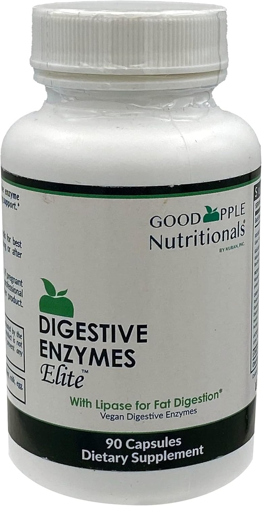 Digestivní Enzymy Elite na podporu žlučník a nafouknutí 124; Vegetariánské, Veganské, Přírodní 124; 90 Caps